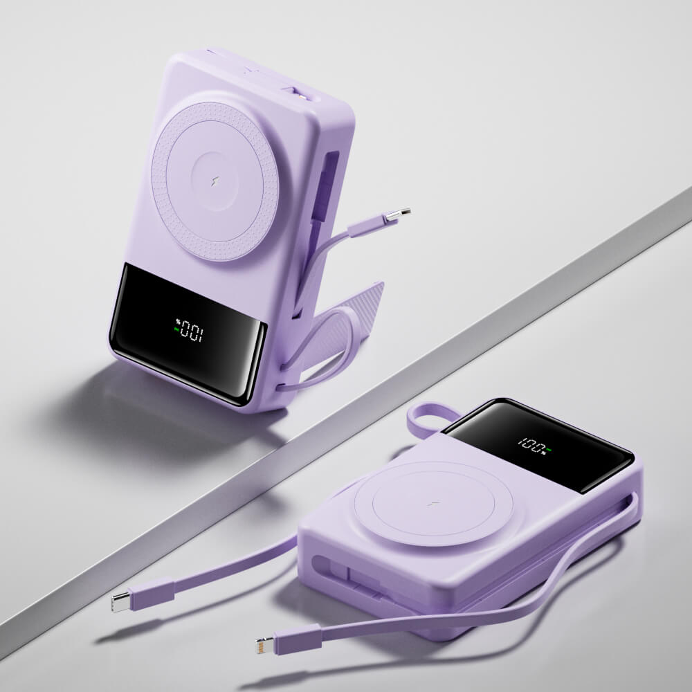 Batterie externe MagSafe avec câbles intégrés
